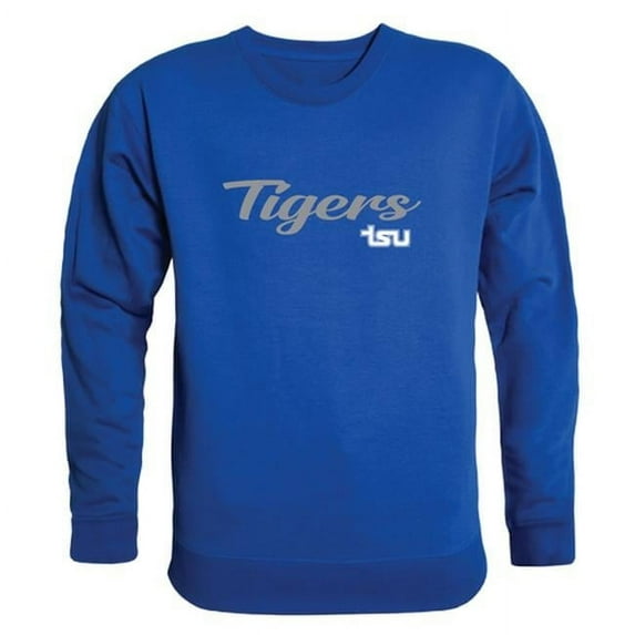 Men Tennessee State University Tigers Script Crew Fleece, Royal Blue - Medium