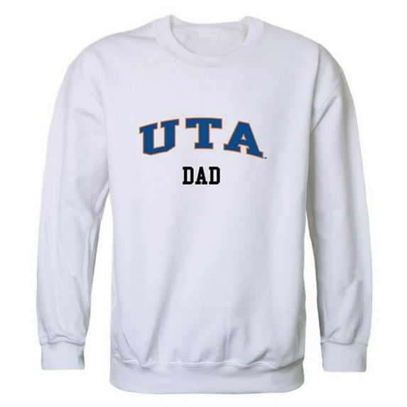 Men Texas-Arlington Mavericks Dad Crewneck Fleece, White - Large