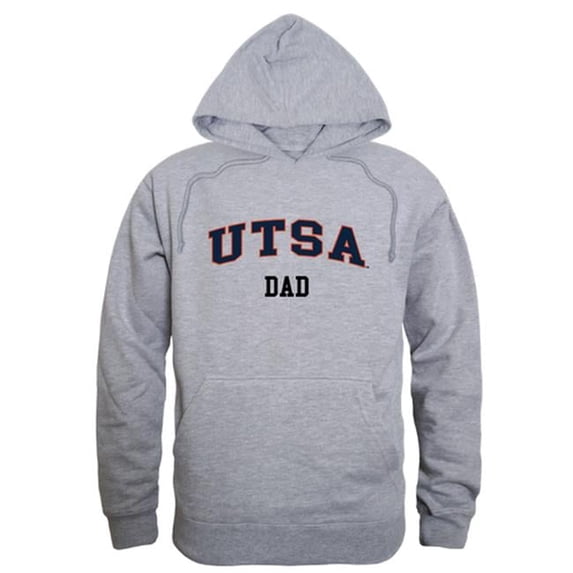 Men Texas San Antonio Roadrunners Dad Hoodie, Heather Grey - Extra Large