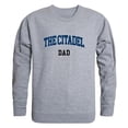 thumbnail image 1 of Men The Citadel Dad Crewneck Fleece, Heather Grey - 2XL, 1 of 1