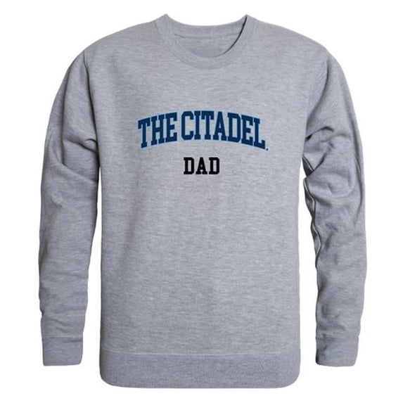 Men The Citadel Dad Crewneck Fleece, Heather Grey - 2XL
