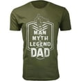 thumbnail image 1 of Men The Man The Myth The Legend DAD Badge T-Shirt, 1 of 2