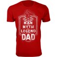 thumbnail image 1 of Men The Man The Myth The Legend DAD Badge T-Shirt, 1 of 2