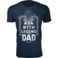 thumbnail image 1 of Men The Man The Myth The Legend DAD Badge T-Shirt, 1 of 2