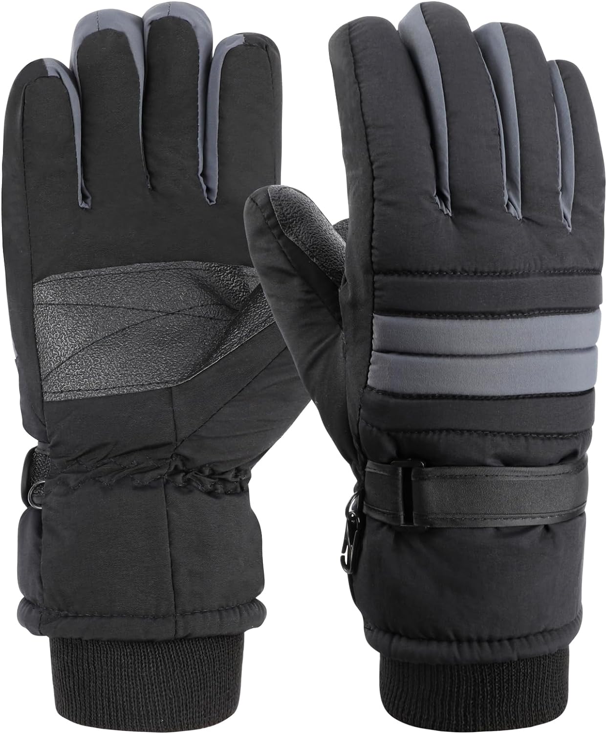 Men Thermal Gloves, Adult Winter Waterproof Gloves Windproof Warm