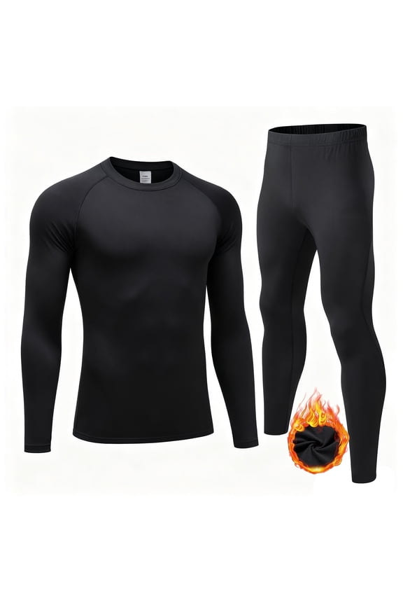 Men Thermal Underwear Long Johns with Fleece Lined, Base Layer Men Cold Weather Top Bottom XXL