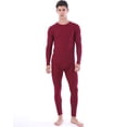 thumbnail image 1 of Men Thermal Underwear Set Winter Top & Bottom Ultra Soft Male Long John Set Size Large, 1 of 7