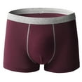 thumbnail image 1 of Men Thong Underwear Men's Boxer Briefs Pouch Boxer Underwear Comfy Breathable Underpants Men's Underwear Boxer Briefs for Men, 1 of 4