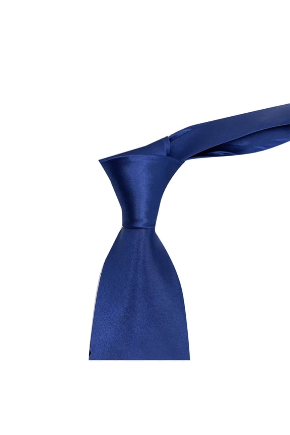 Men Ties Solid Satin Pure Color Business formal Necktie Tie Classic Width Hand Tie for Men Occasion Wedding Navy