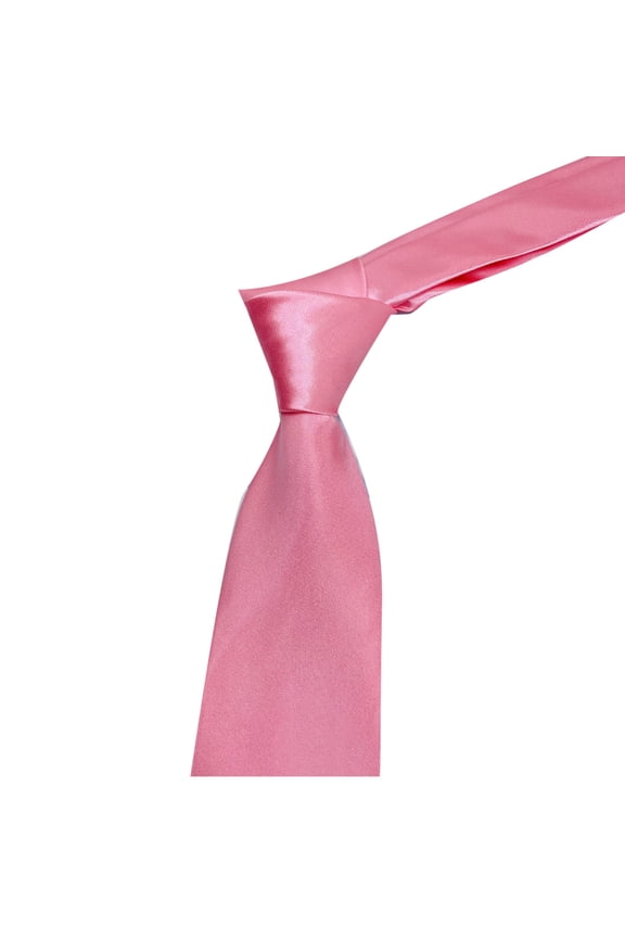 Men Ties Solid Satin Pure Color Business formal Necktie Tie Classic Width Hand Tie for Men Occasion Wedding Pink
