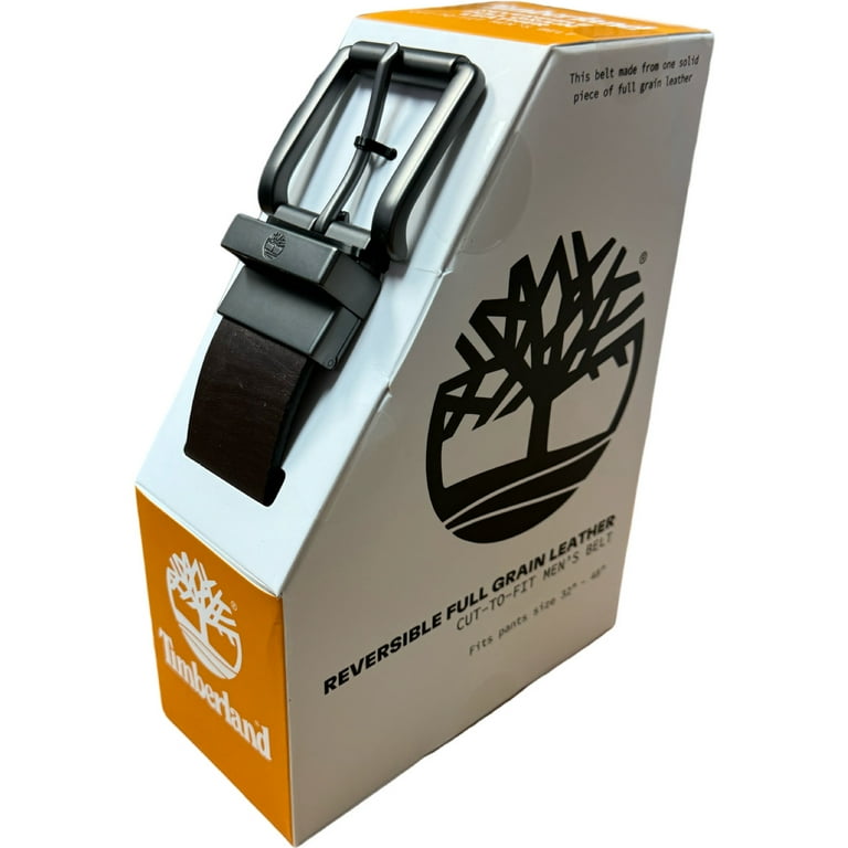 Men Timberland Brown Black Reversible Leather Belt Fit Pant Size