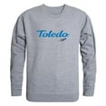 thumbnail image 1 of Men Toledo Rockets Script Crew Fleece, Heather Grey - Small, 1 of 1