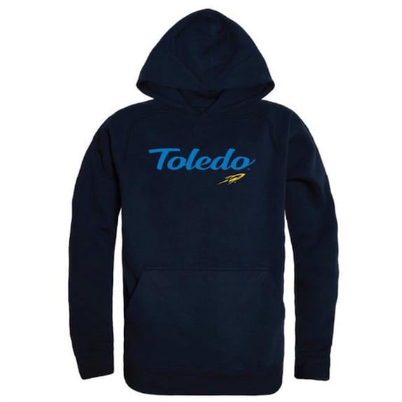 Men Toledo Rockets Script Hoodie, Navy - Small