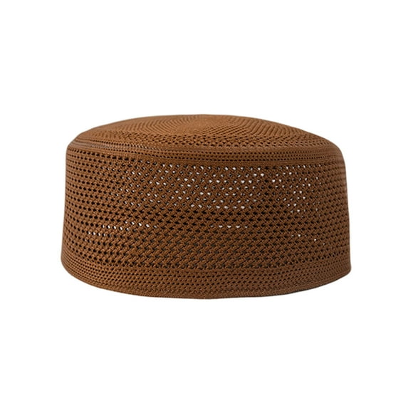 Men Top Hat with Mesh Design Ethnic Style Strong Breathability Hat Outdoor Outfit Accessory Daily Wear