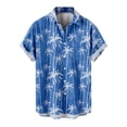 thumbnail image 1 of Men Tops, Mens Casual Button Down Shirts Short Sleeve Tropical Printed Tshirt Tops Summer Vintage Beach Vacation Shirt, 1 of 3