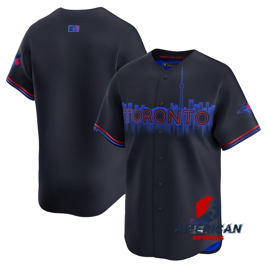 Men Toronto_Blue_Jays Regatta Shirt Black 202425 City Connect Blank