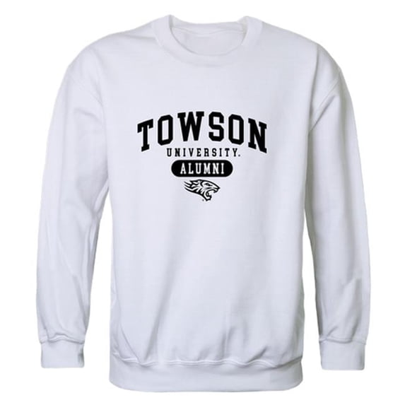Men Towson Tigers Alumni Fleece, White - Extra Large
