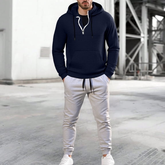 Men Track Suits Sets 2 Piece Outfits Full Zip Jackets Pants Jogging Suits Sweatsuit Set Casual Athletic Jogging Warm Up Sets