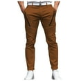 thumbnail image 1 of Men Trousers Chinos Chino Pants Pocket Plain Comfort Breathable Outdoor Daily Going Out Blend Fashion Casual Pant, 1 of 8