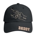 thumbnail image 1 of Men Trucker Hat Blue Father's Day Baseball Cap Customizable Handmade For Dad Celebration Unique Design, 1 of 3