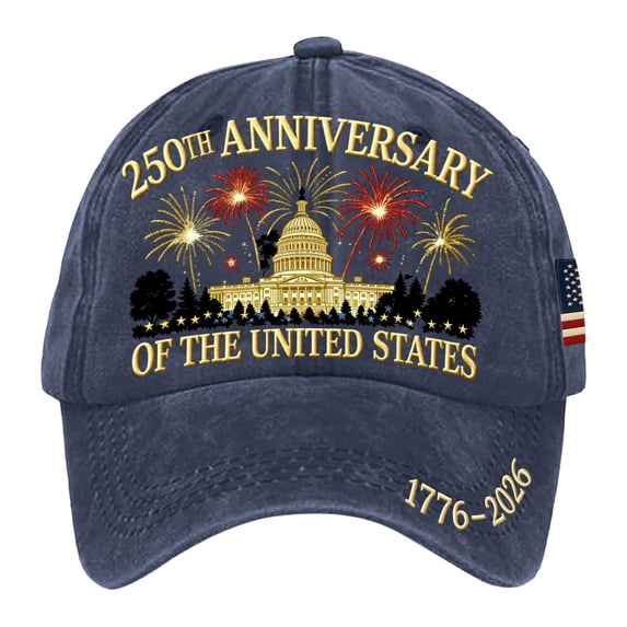 Men Trucker Hat Blue Unisex Patriotic Baseball Cap Soft Peak Sun Hat for Outdoor Daily Wear Independence Day Print