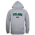 thumbnail image 1 of Men Tulane Green Wave Dad Hoodie, Heather Grey - Extra Large, 1 of 1