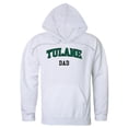thumbnail image 1 of Men Tulane Green Wave Dad Hoodie, White - Extra Large, 1 of 1