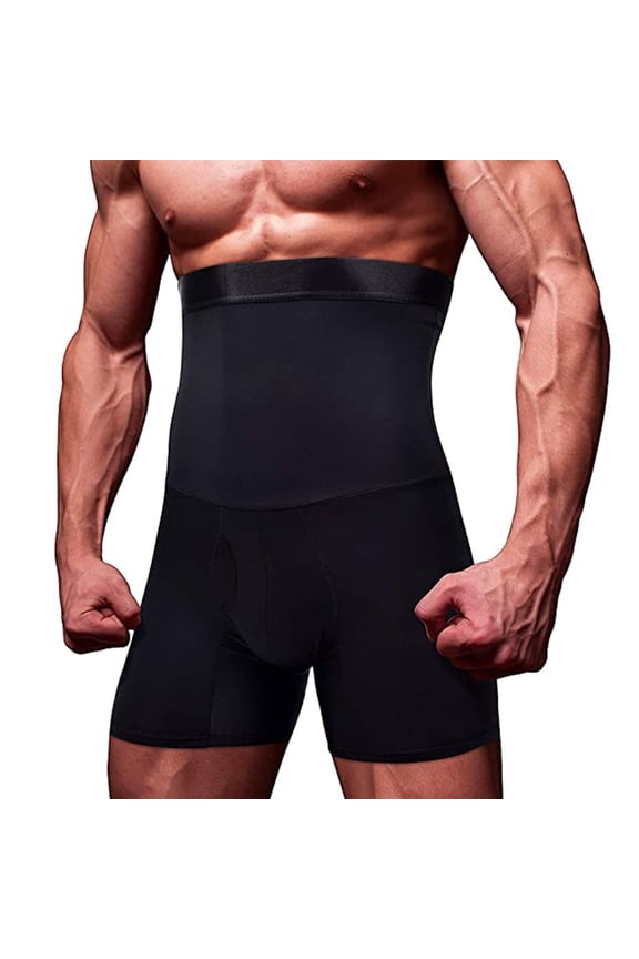 Men Tummy Control Shorts High Waist Slimming Body Shaper Compression Shapewear Belly Girdle Underwear Boxer Briefs