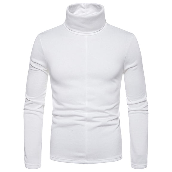 Men Turtleneck Casual High Neck Long Sleeve Half Neck Lightweight Cotton Slim Fit Pullover Sweater Shirt