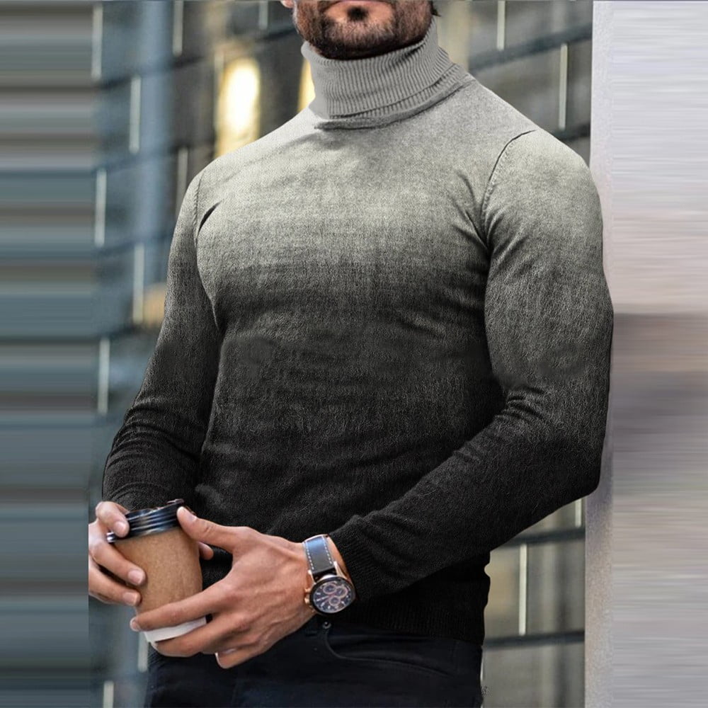 Printed turtleneck clearance mens