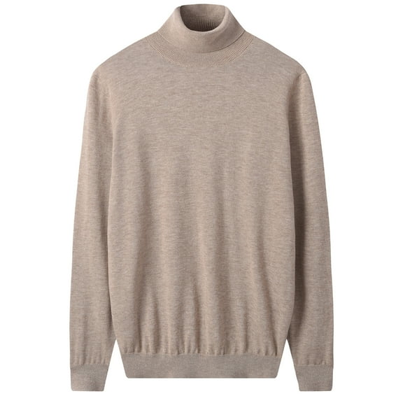 Men Turtleneck Sweater Autumn Winter Merino pure wool WarmKnitted