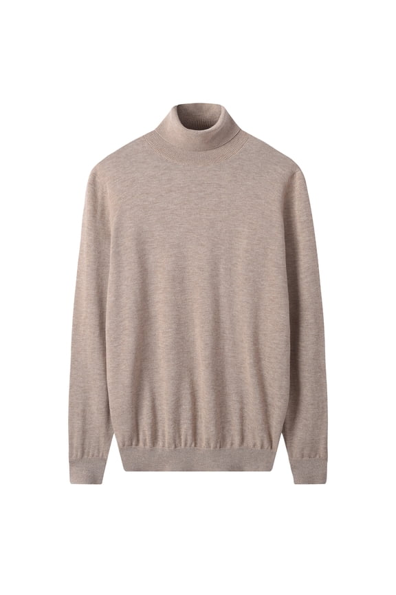 Men Turtleneck Sweater Autumn Winter Merino pure wool WarmKnitted