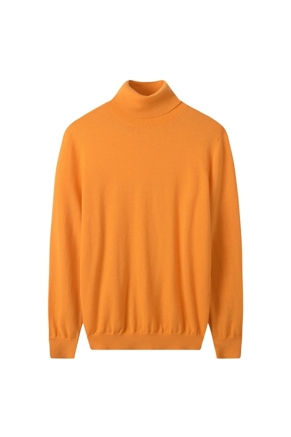 Men Turtleneck Sweater Autumn Winter Merino pure wool WarmKnitted