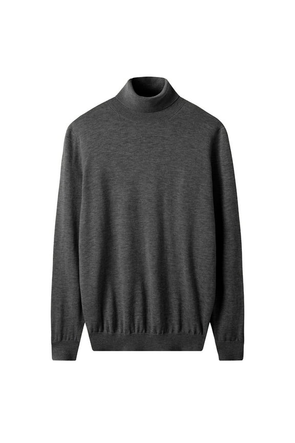 Men Turtleneck Sweater Autumn Winter Merino pure wool WarmKnitted
