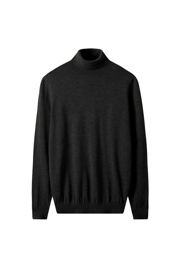 Men Turtleneck Sweater Autumn Winter Merino pure wool WarmKnitted