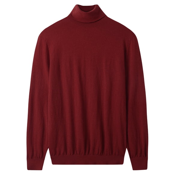 Men Turtleneck Sweater Winter Wool Warm Knitted