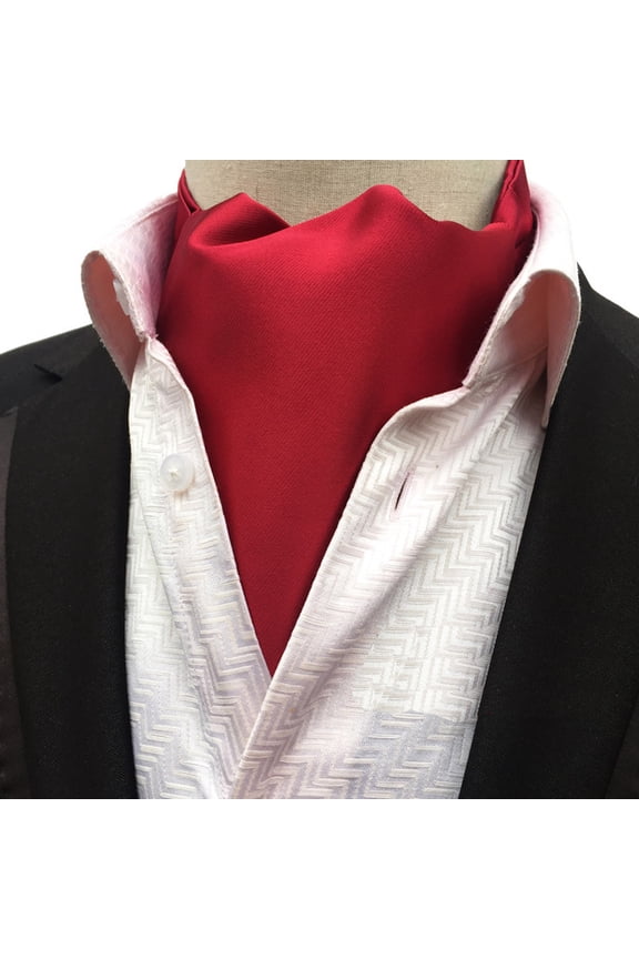 Men Tuxedo Polka Dots Flower Paisley Scarves Cravat Ascot Ties Wedding Necktie