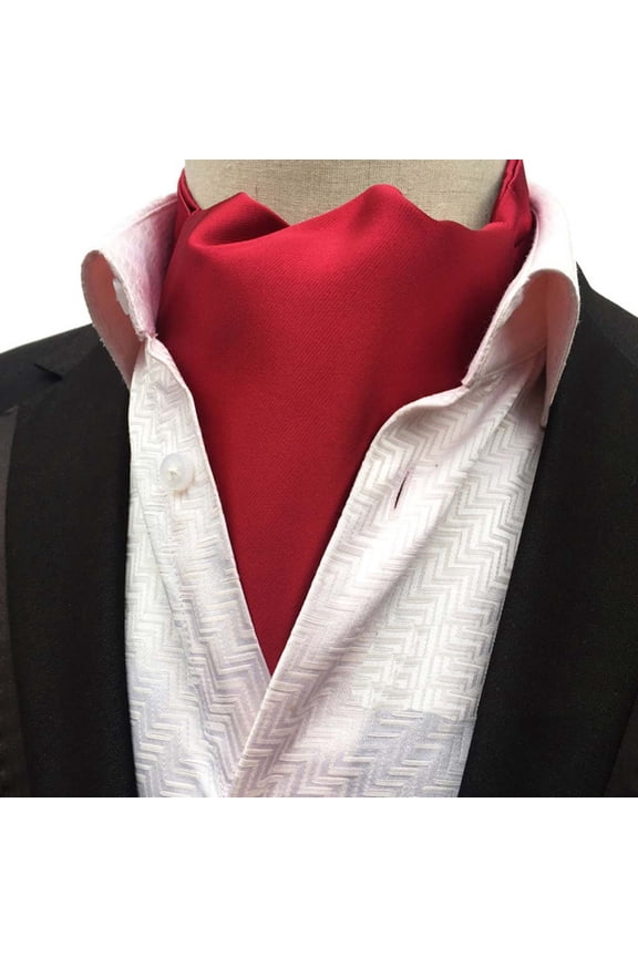 Men Floral Paisley Polka Dots Scarves Cravat Ascot Wedding Party Business Tie