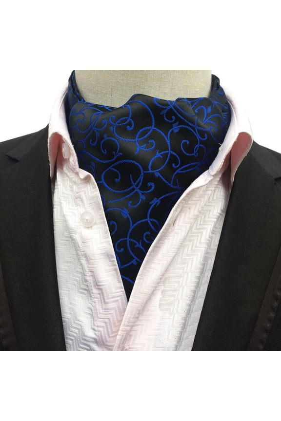Men Tuxedo Polka Dots Flower Paisley Scarves Cravat Ascot Ties Wedding Necktie
