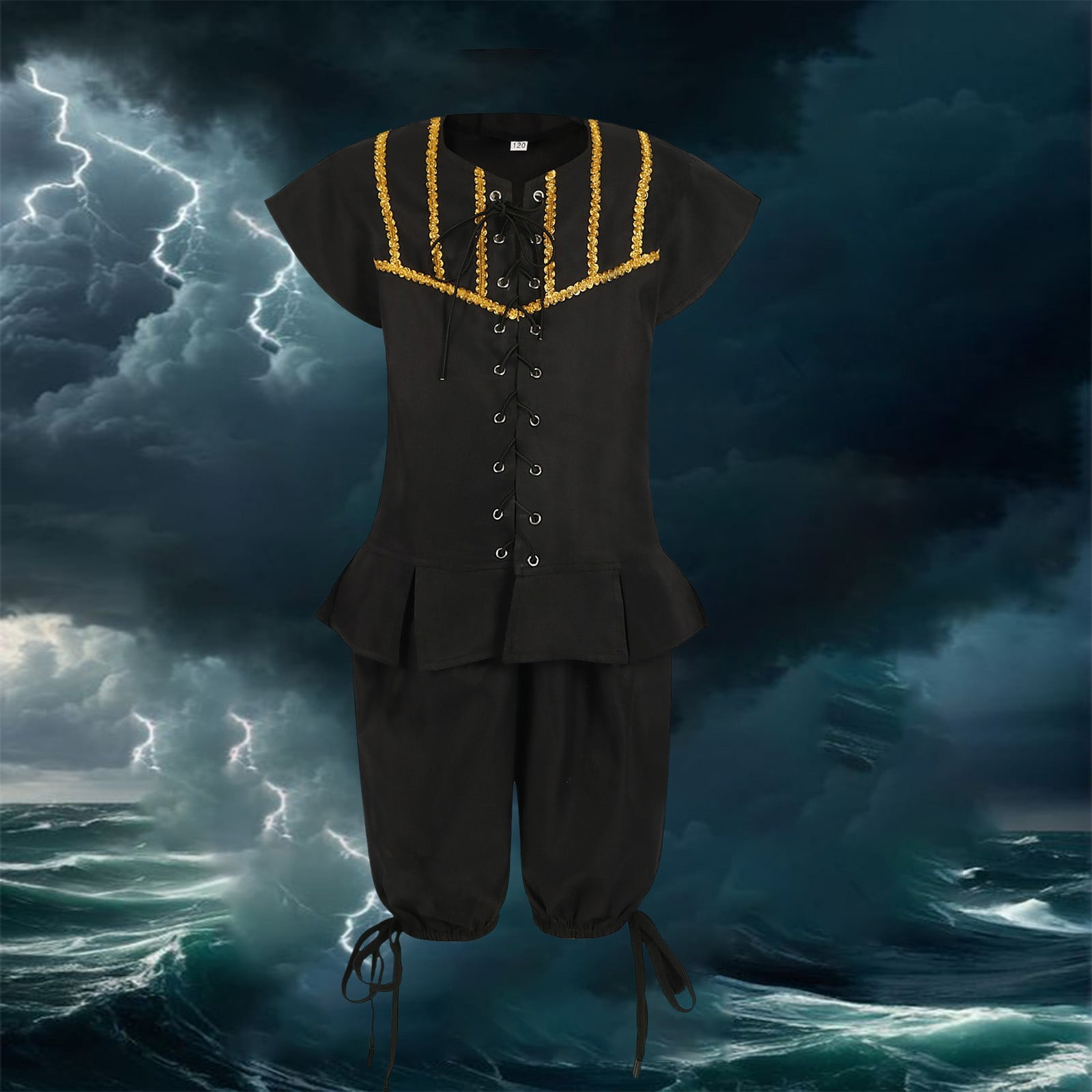 Men Two Piece Set Character Festival Mace Club Girls Size 8 Purple 28mm