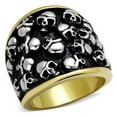 thumbnail image 1 of Men Two-Tone IP Gold Stainless Steel Ring with No Stone in No Stone - Size 10, 1 of 1