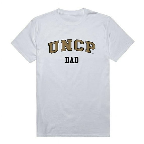 Men UNC Pembroke Braves College Dad T-Shirt, White - 2XL