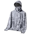 thumbnail image 1 of Men UPF 50+ Sun Protection Loose Jacket Full Zip Camouflage Athletic Hoodies Lightweight Fishing Outdoor Jacket 2XL, 1 of 4