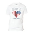 thumbnail image 1 of Men USA Heart Free Spirit Short-Sleeve T-Shirt - White - Medium, 1 of 1