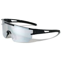 Men USA Patriotic Sport Wrap Around Sunglasses Cycling Volleyball Baseball Sport Mirror 100% UV Protection