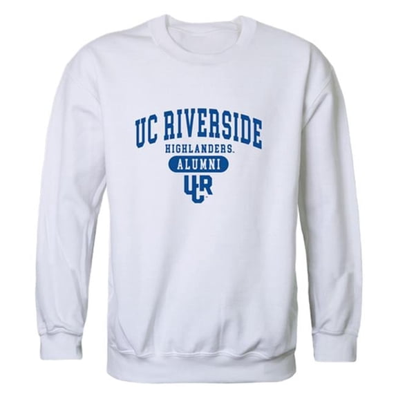 Men Uc Riverside Highlanders Alumni Fleece, White - 2XL