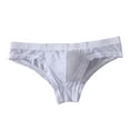 thumbnail image 1 of Men Underpants Low Waist Thin Solid Color Great Breathability U Convex Elastic Quick Dry Male Briefs Daily Wear Sport Underwear, 1 of 8