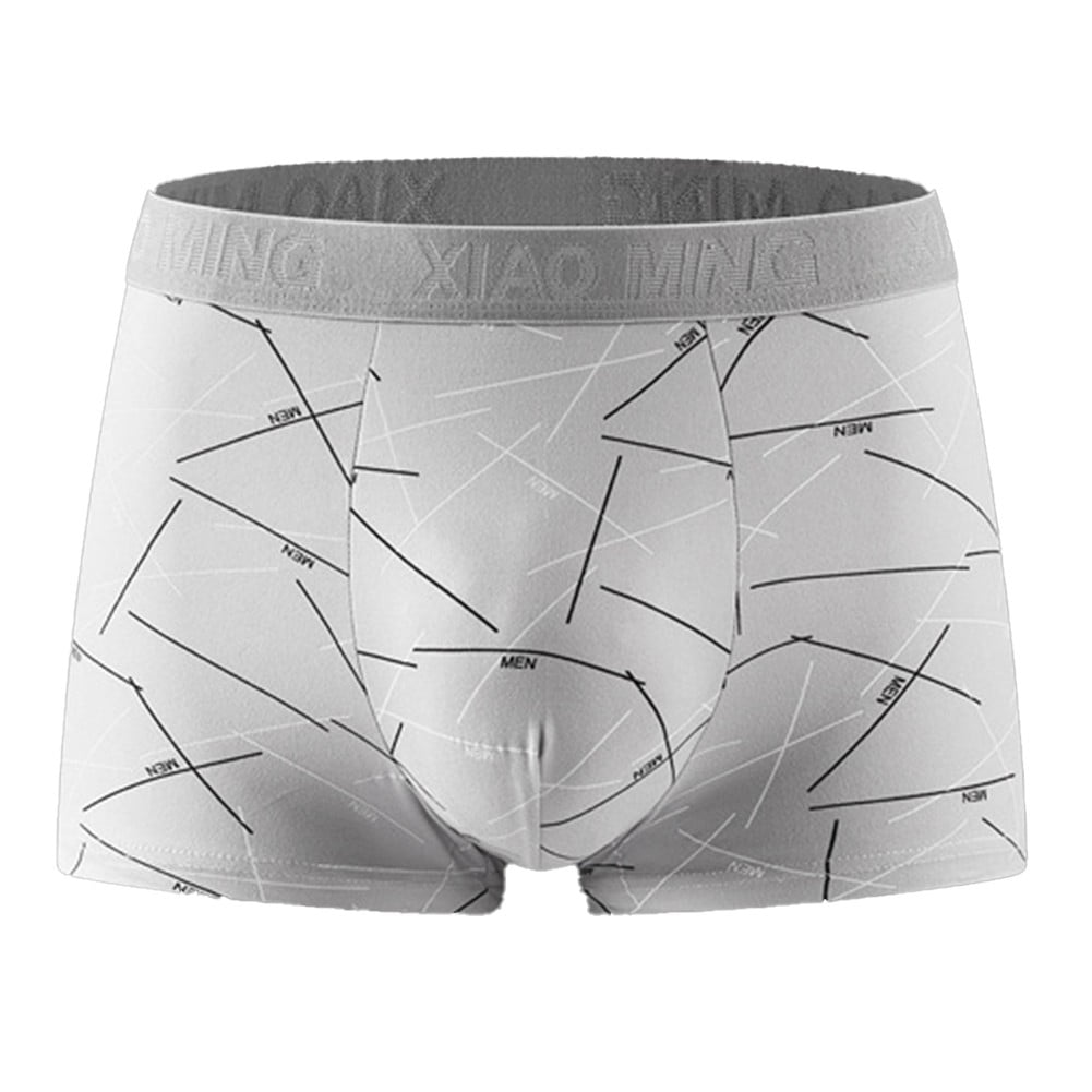 Men Underwear Boxer Briefs Large size Shorts Home Panties Bulge Pouch  Underpants 