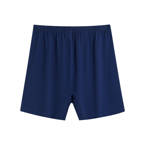 Men Underwear Mid-rise Elastic Waistband Loose Fit Shorts Briefs Breathable Middle-aged Shorts