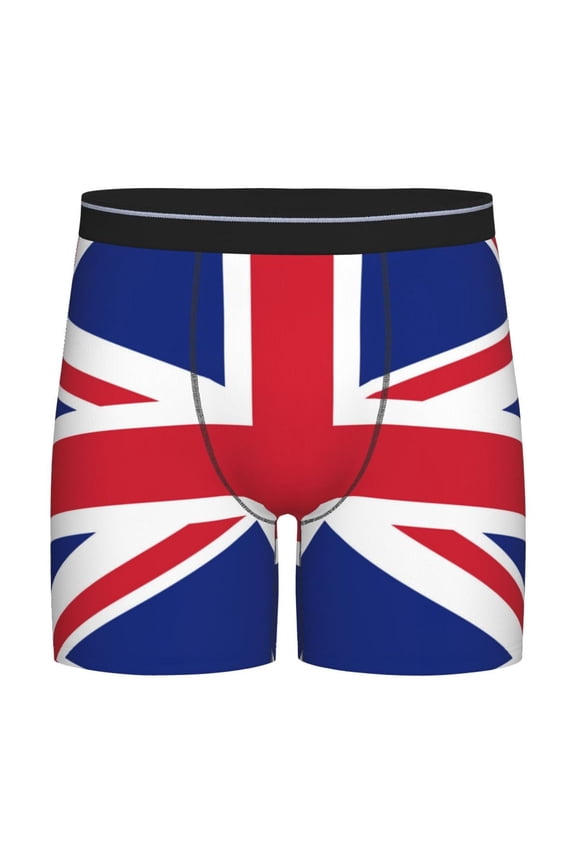 Men Union Jack All Uk Flag Boxer Briefs Moisture Wicking Funny Boxer Shorts